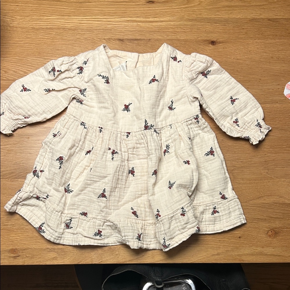 H & M Floral Cream 2t Dress